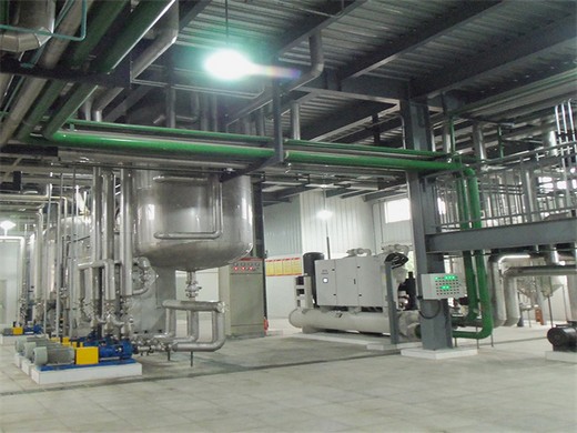 processus physique et chimique dans l'usine de raffinage d'huile de palme