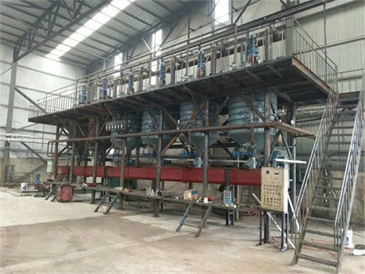 machine de raffinage d'huile de palme de 30 à 500 t/j